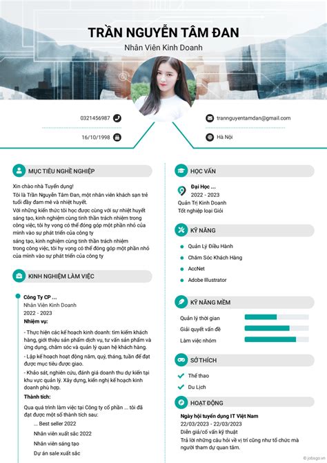 tạo cv đẹp